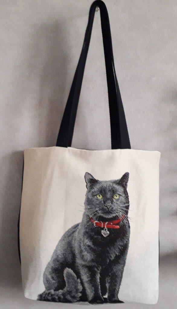 Sac top bag avec un chat