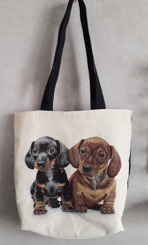 Sac top bag avec des chiens