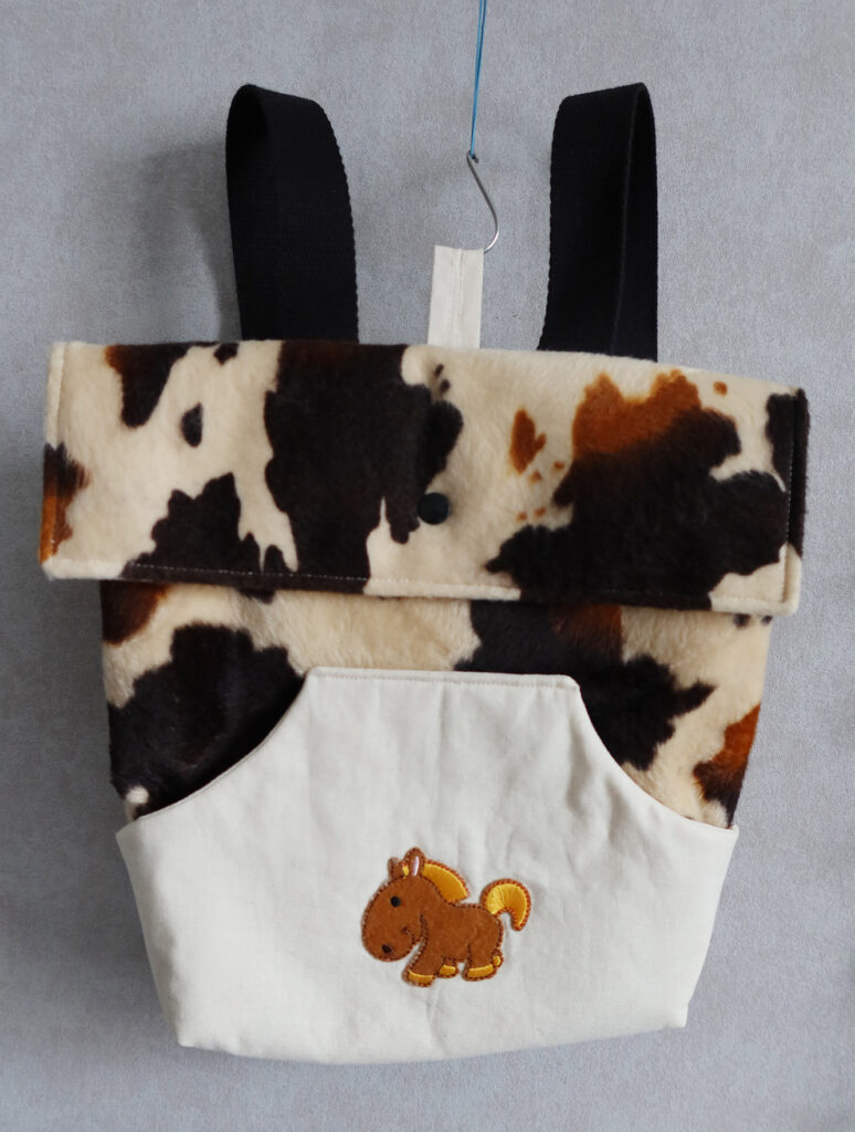 Sac a dos motif vache pour enfant